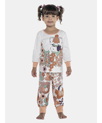 Pijama Feminino Baby Manga Longa e Calça Com Punhos