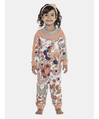 Macacão Feminino Baby Manga Longa Raglan