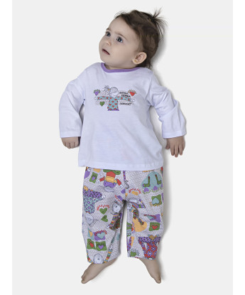 Pijama Feminino Bebe Manga Longa e Calça
