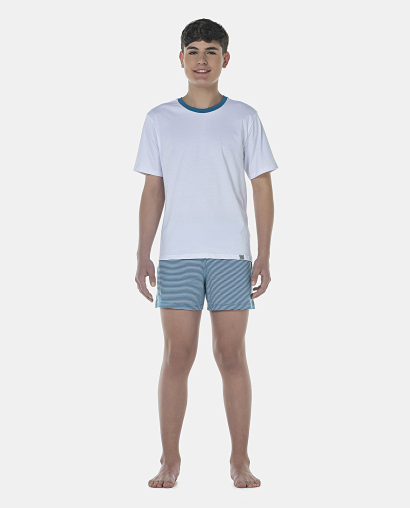 Pijama Masculino Adulto Manga Curta e Short