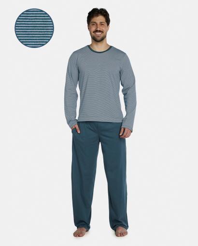 Pijama Masculino Adulto Manga Longa e Calça