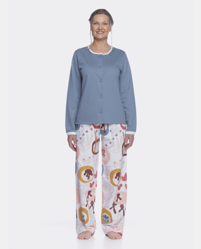 Homewear clássico manga longa e calça