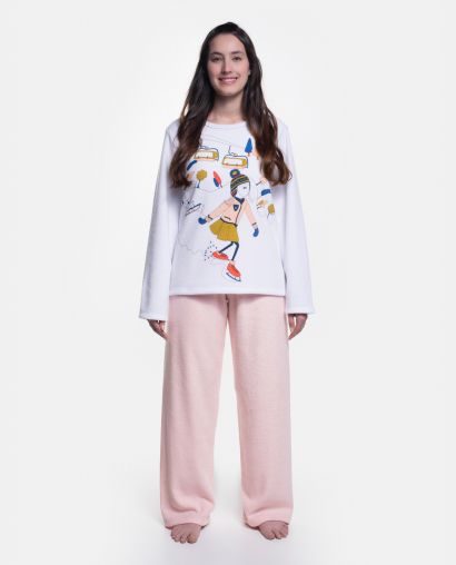 Pijama manga longa e calça