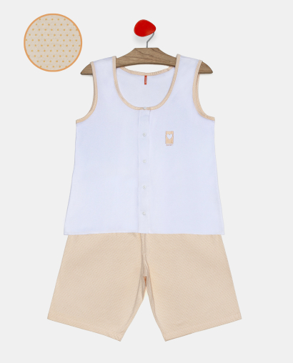 Pijama Feminino Adulto Regata Aberta e Bermuda