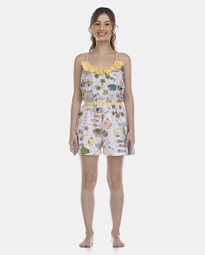 Macacão Feminino Adulto Alça