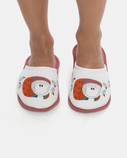 Pantufa Fechada Feminina Adulto Estampa Pat