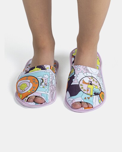 Pantufa Feminina Adulto Com Abertura