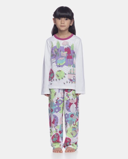 Pijama manga longa e calça   