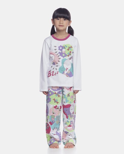 Conjunto Feminino Kids Manga Longa e Calça Moletinho
