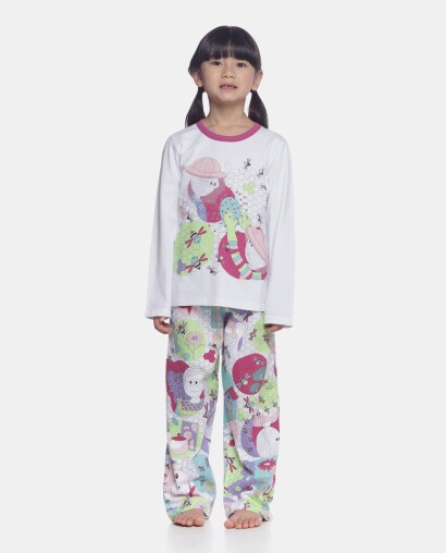 Pijama manga longa e calça
