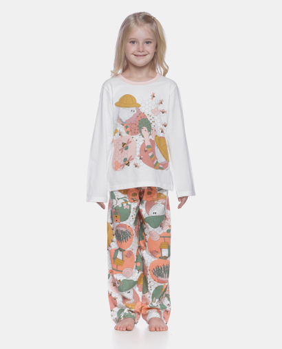 Pijama manga longa e calça 