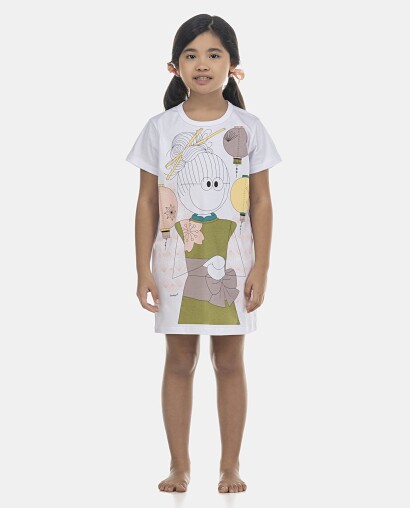 Camisão Feminino Kids Manga Curta