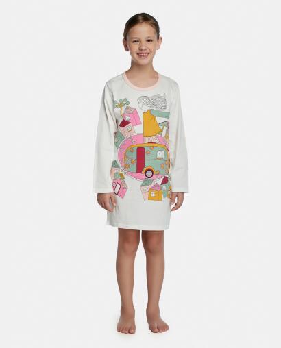 Camisão Feminino Kids Manga Longa