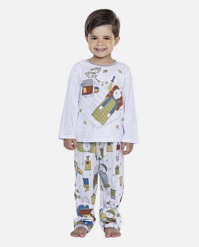 Pijama Masculino Baby Manga Longa e Calça