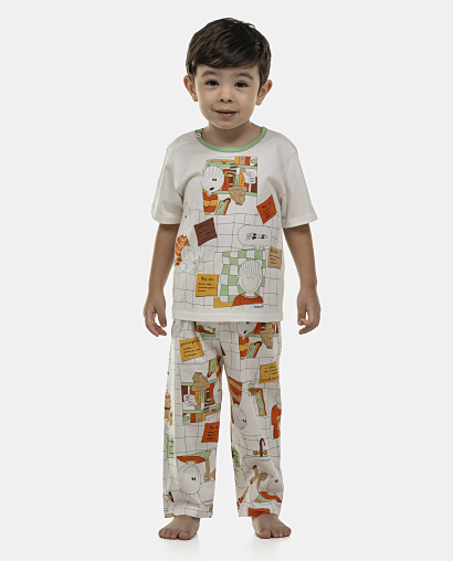 Pijama Masculino Baby Manga Curta e Calça
