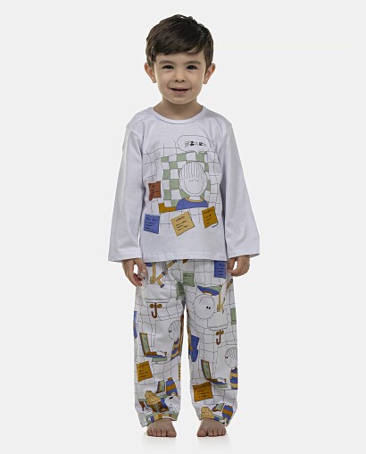 Pijama Masculino Baby Manga Longa e Calça