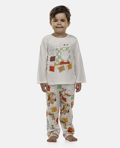 Pijama Masculino Baby Manga Longa e Calça