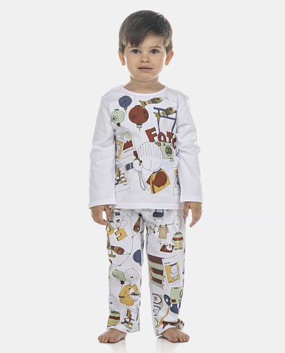 Pijama Masculino Baby Manga Longa e Calça