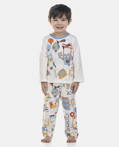 Pijama Masculino Baby Manga Longa e Calça