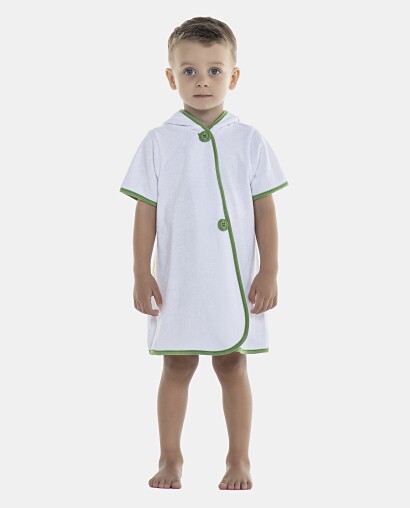 Roupão Masculino Baby Manga Curta Atoalhado