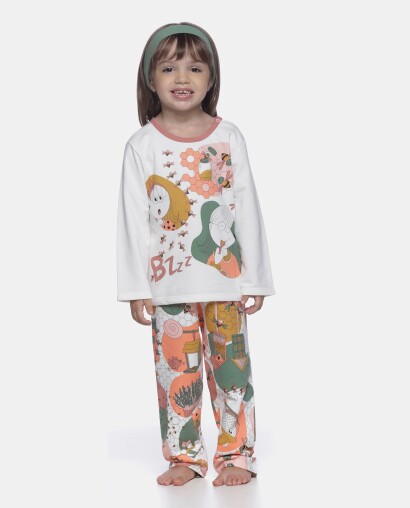 Pijama Longo Feminino Infantil Estampa Annie