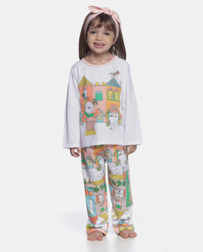 Conjunto Feminino Baby Manga Curta e Calça