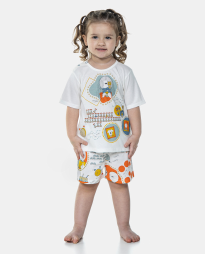 Pijama Manga Curta e Short