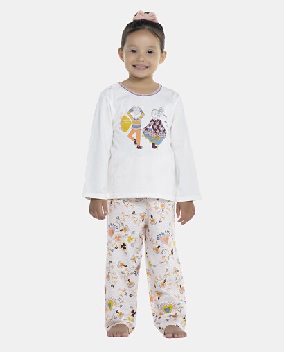 Pijama Feminino Baby Manga Longa e Calça