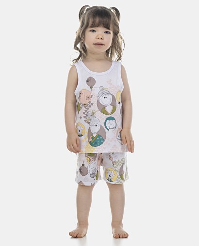 Pijama Feminino Baby Regata e Short