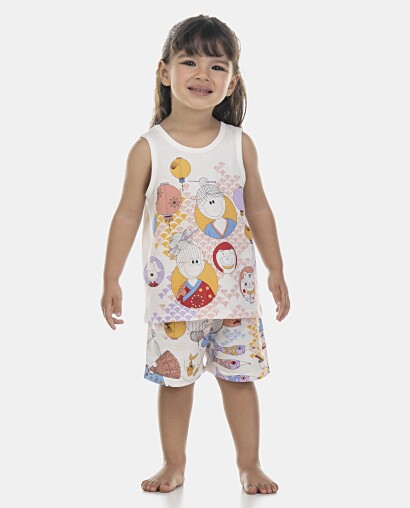 Pijama Feminino Baby Regata e Short