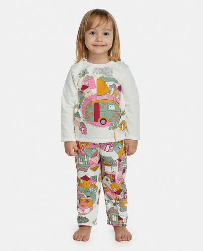 Pijama Feminino Baby Manga Longa e Calça Moletinho