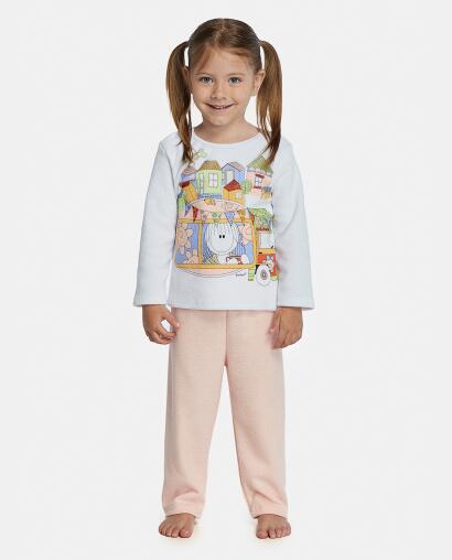 Pijama Feminino Baby Manga Longa e Calça Plush