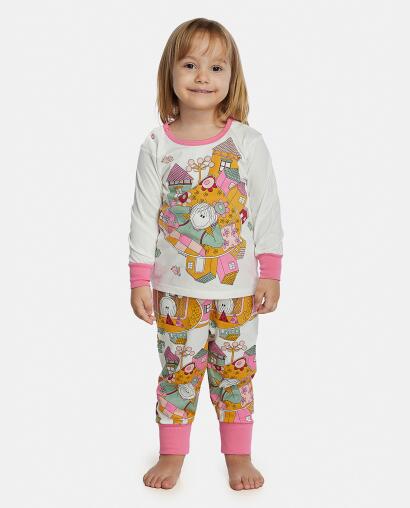 Pijama Feminino Baby Manga Longa e Calça Com Punhos