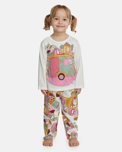 Pijama Feminino Baby Manga Longa e Calça