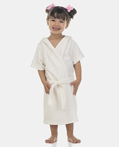 Roupão Feminino Baby Manga Curta Atoalhado