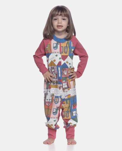 Macacão manga longa