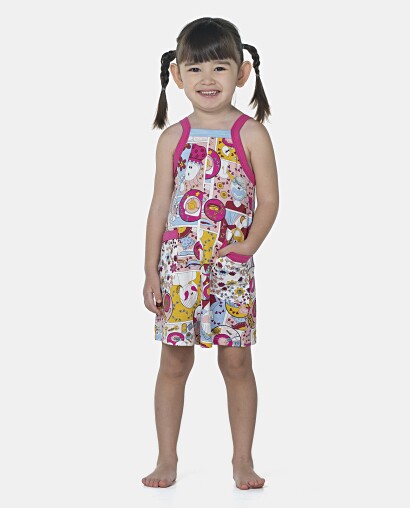 Macacão Feminino Baby Alça