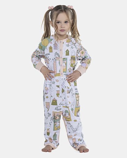 Macacão Feminino Baby Manga Longa