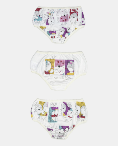 Kit Calcinha Feminino Baby