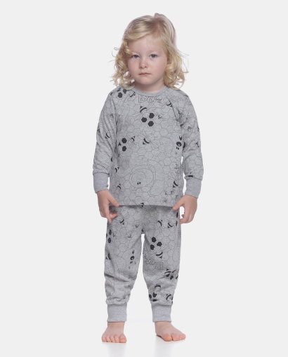 Conjunto Unissex Baby Manga Longa e Calça Com Punho