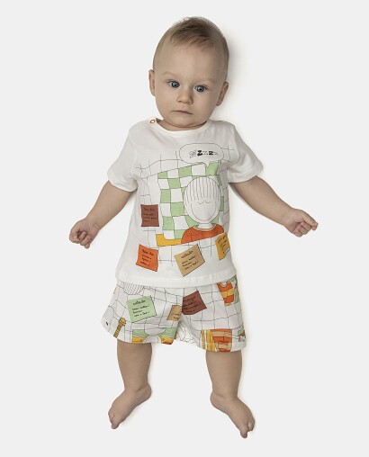 Pijama Masculino Bebê Manga Curta e Short