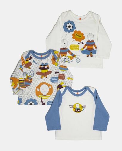 Kit Pagão Masculino Bebe Manga Longa