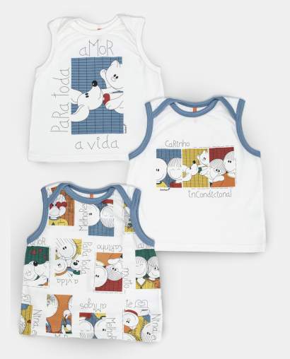 Kit Pagão Masculino Bebe Regata