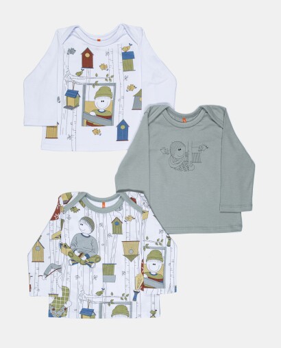 Kit Pagão Masculino Bebe Manga Longa