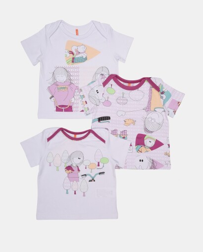 Kit Pagão Feminino Bebe Manga Curta