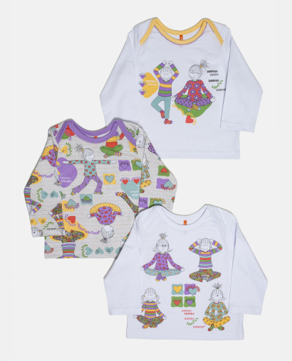 Kit Pagão Feminino Bebe Manga Longa
