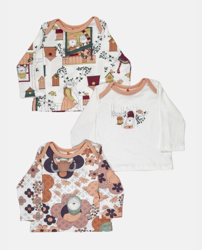 Kit Pagão Feminino Bebe Manga Longa