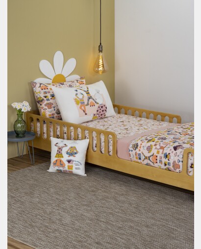 Lençol Elástico com Fronhas Casal Feminino