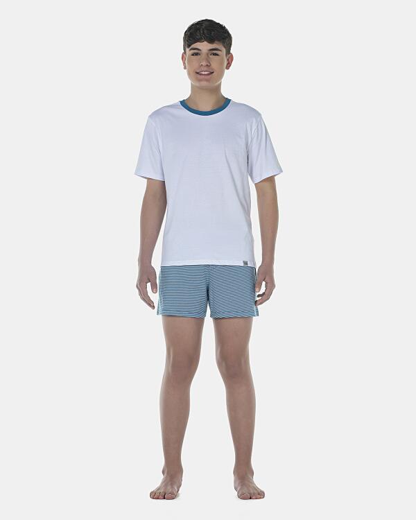 Pijama Masculino Adulto Manga Curta e Short