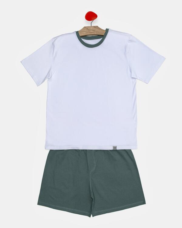 Pijama Masculino Adulto Manga Curta e Short